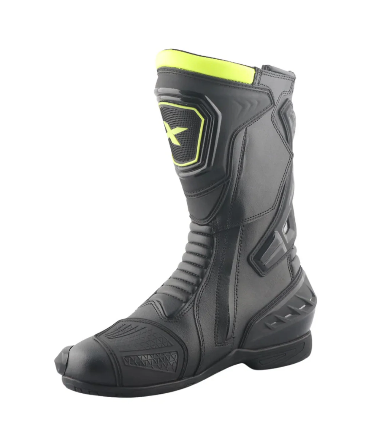 Axor Slipstream Pro Riding Boots - Black Neon Green - Image 4