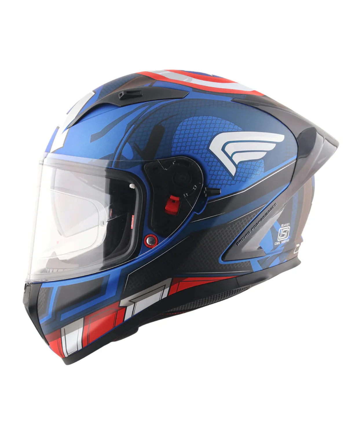 Axor Street Marvel Captain America Helmet - Dull Blue Red White
