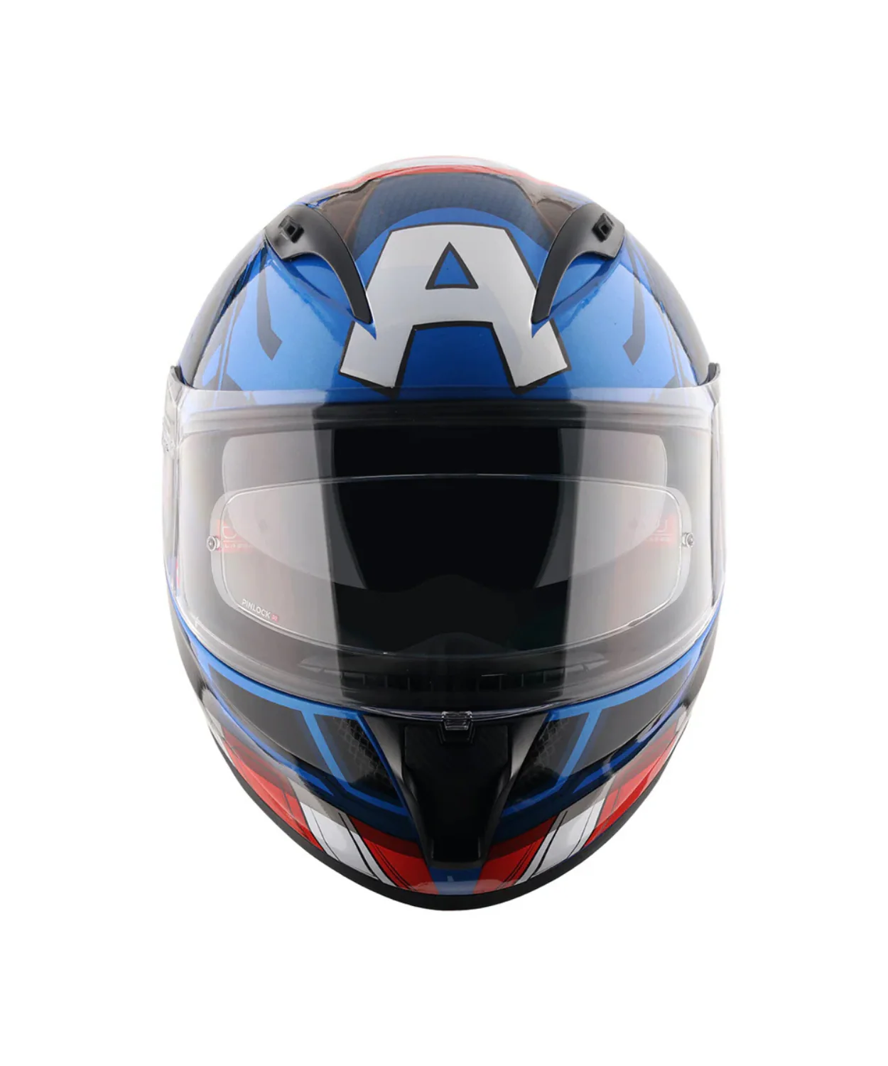 Axor Street Marvel Captain America Helmet - Gloss Blue Red White - Image 3