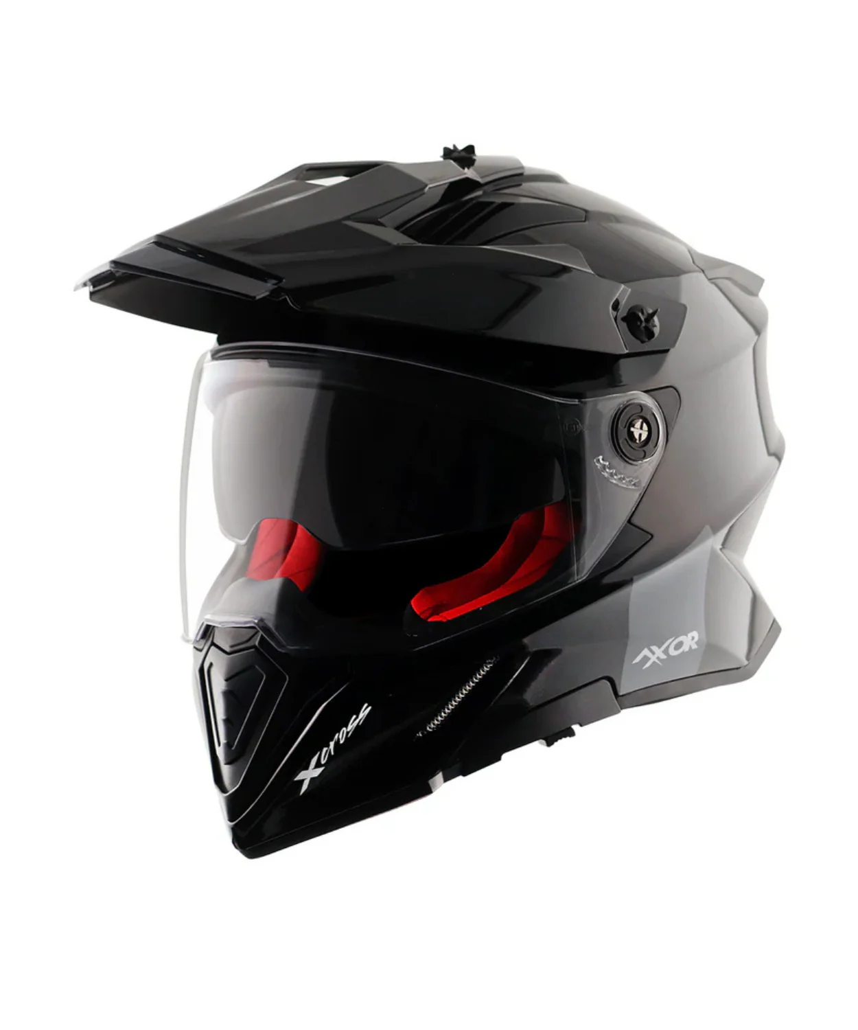 Axor X-Cross Dual Visor Sc Helmet - Black Red - Image 2
