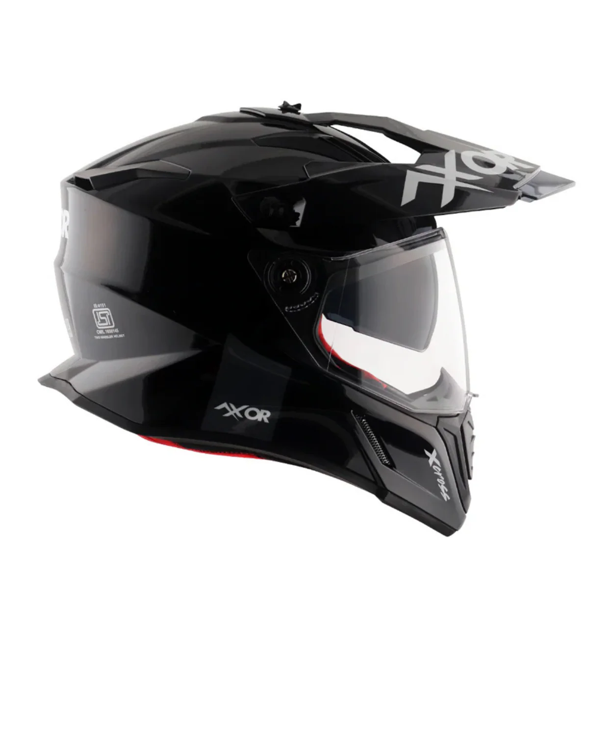 Axor X-Cross Dual Visor Sc Helmet - Black Red - Image 5