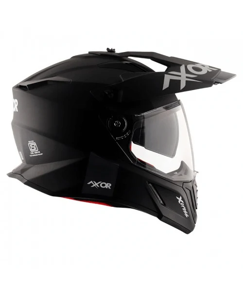 Axor X-Cross Dual Visor Sc Helmet - Dull Black Red - Image 4