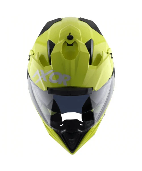 Axor X-Cross Dual Visor Sc Helmet - Neon Yellow Green - Image 5