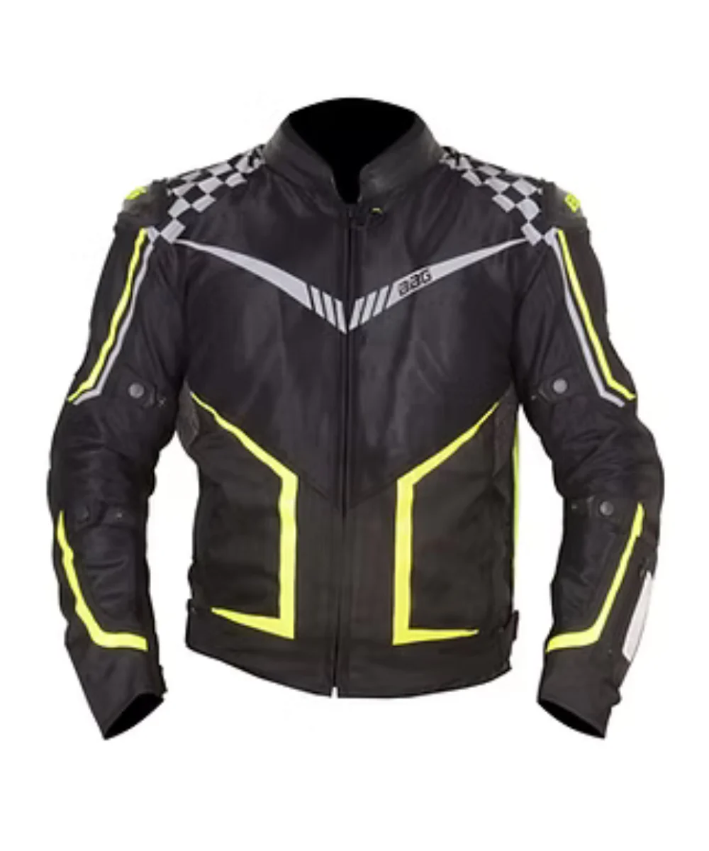 BBG Grand Prix Riding Jacket with Chest Guard - Neon