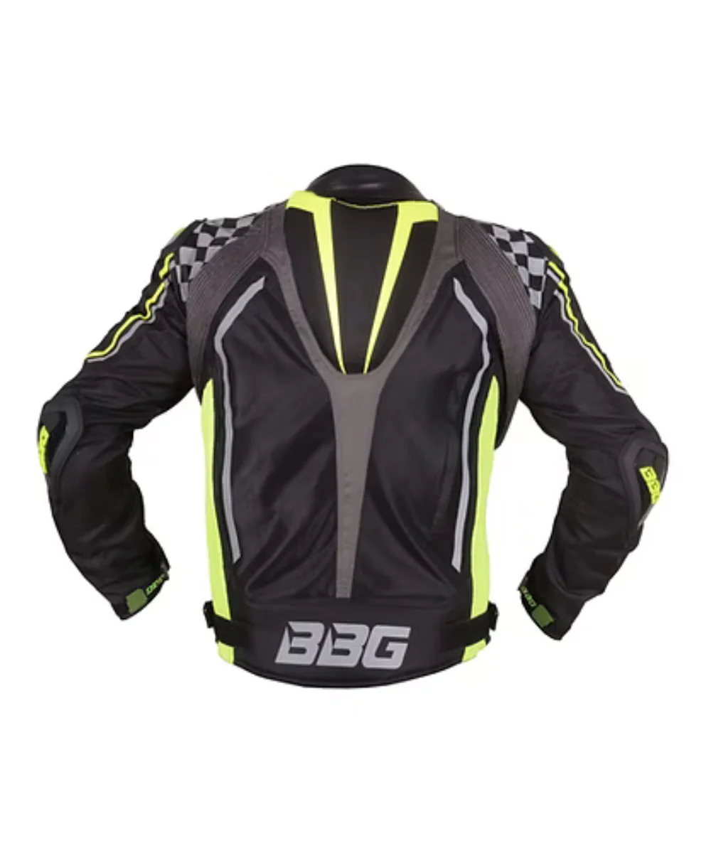 BBG Grand Prix Riding Jacket with Chest Guard - Neon - Image 2