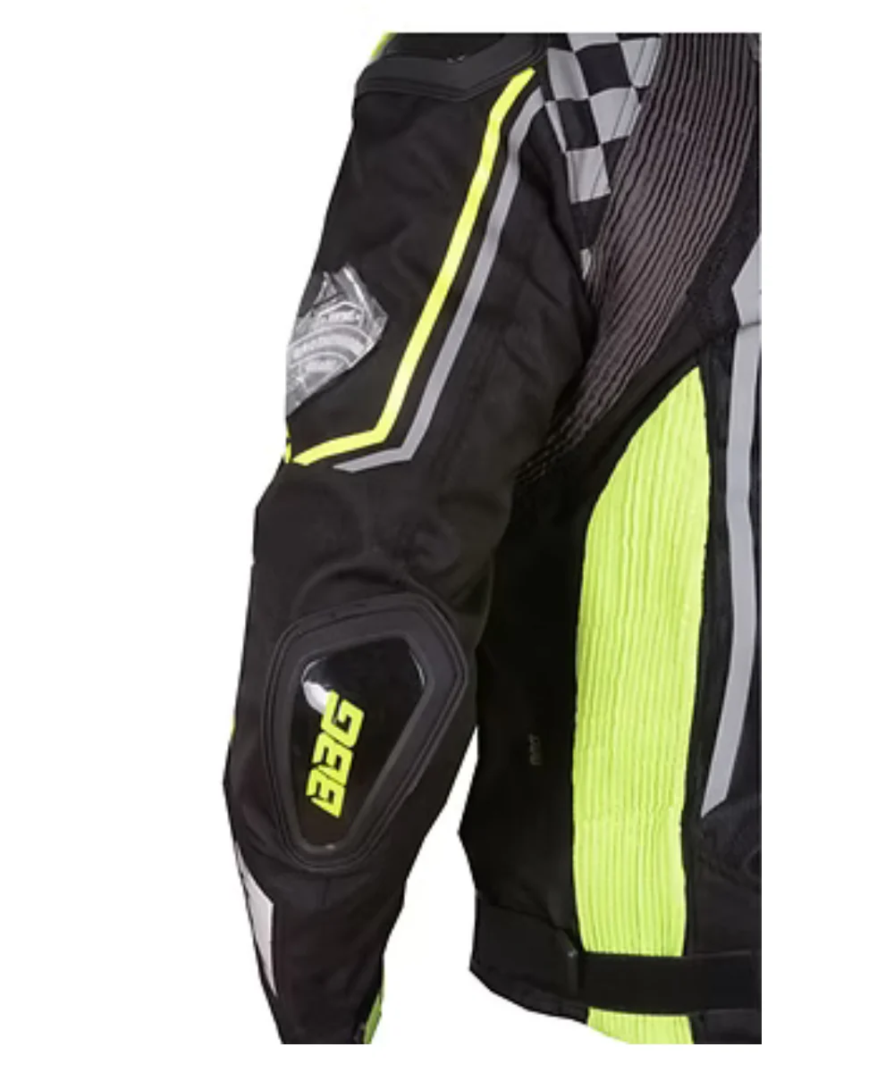 BBG Grand Prix Riding Jacket with Chest Guard - Neon - Image 3
