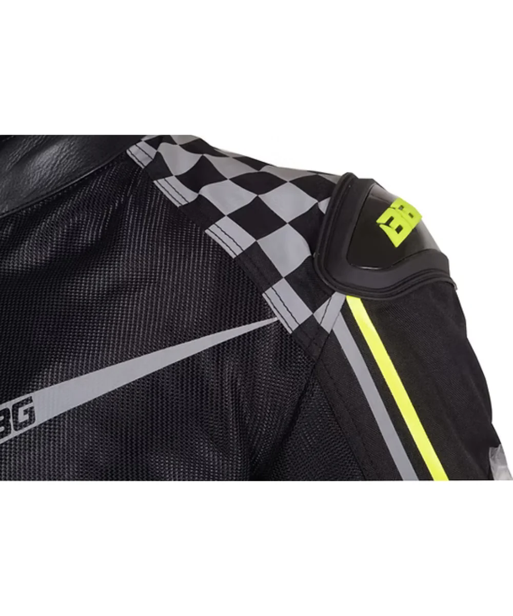 BBG Grand Prix Riding Jacket with Chest Guard - Neon - Image 4