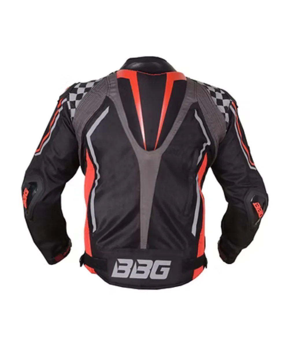 BBG Grand Prix Riding Jacket with Chest Guard - Red - Image 2