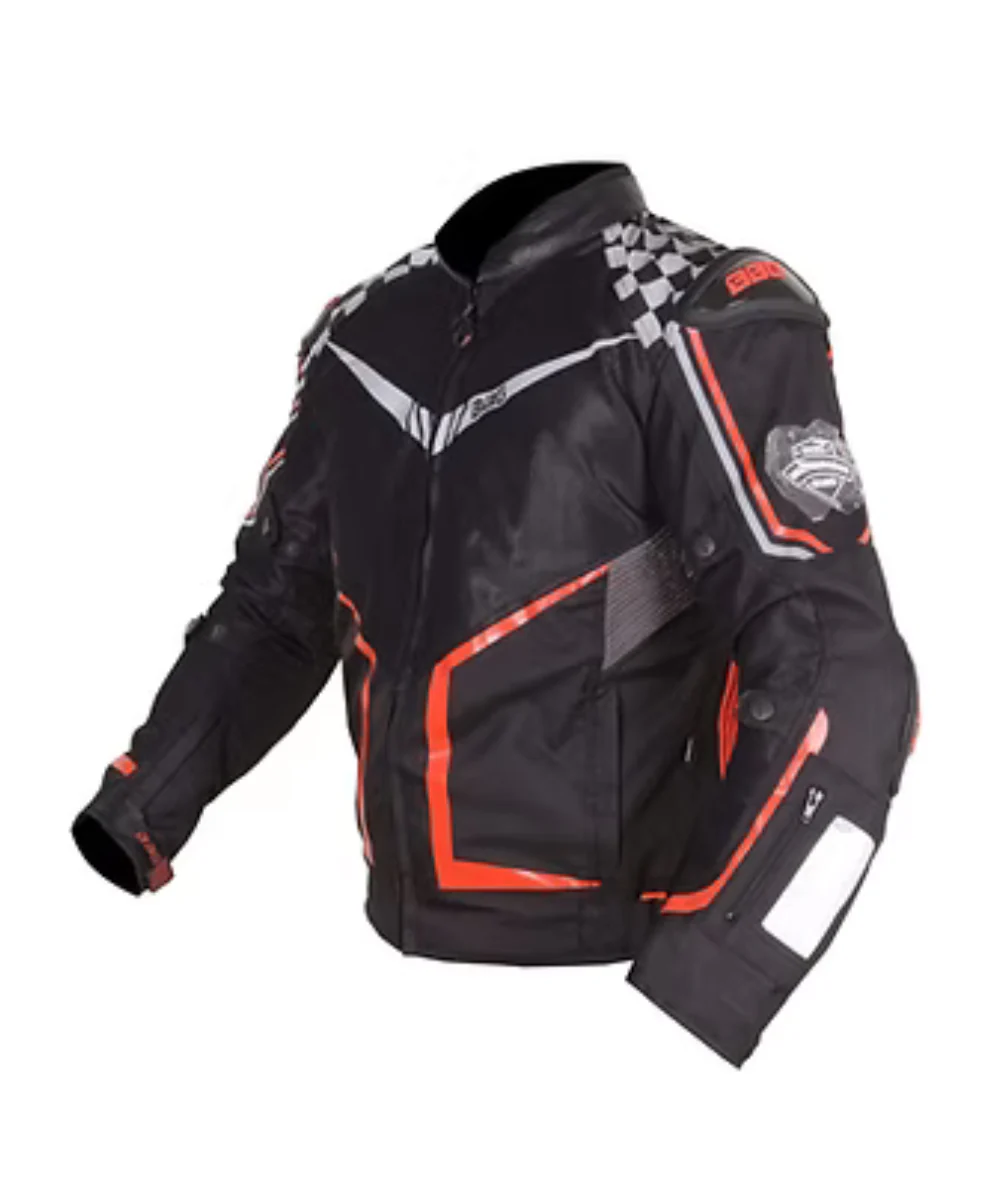 BBG Grand Prix Riding Jacket with Chest Guard - Red - Image 3