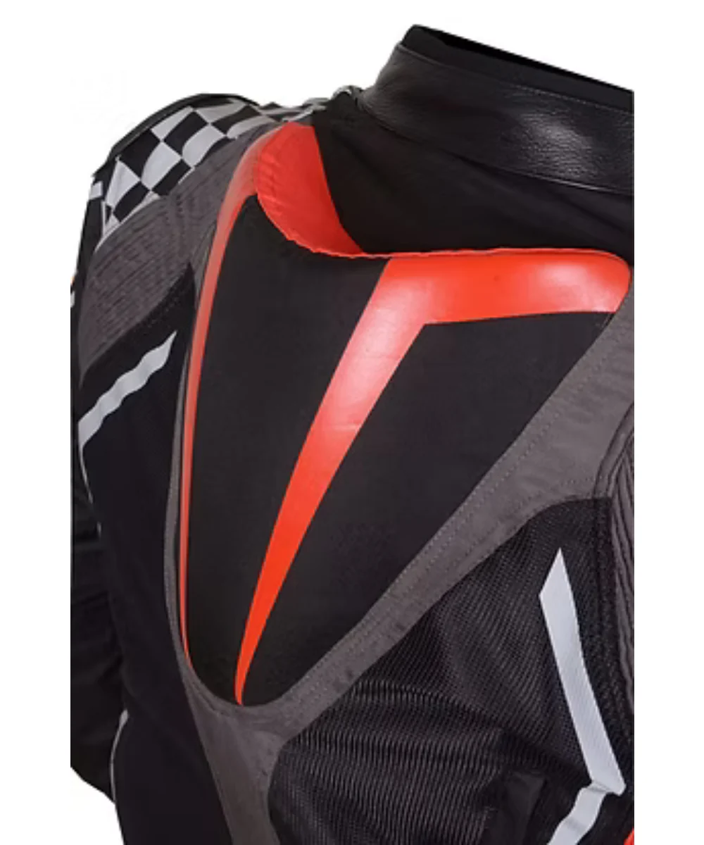 BBG Grand Prix Riding Jacket with Chest Guard - Red - Image 4