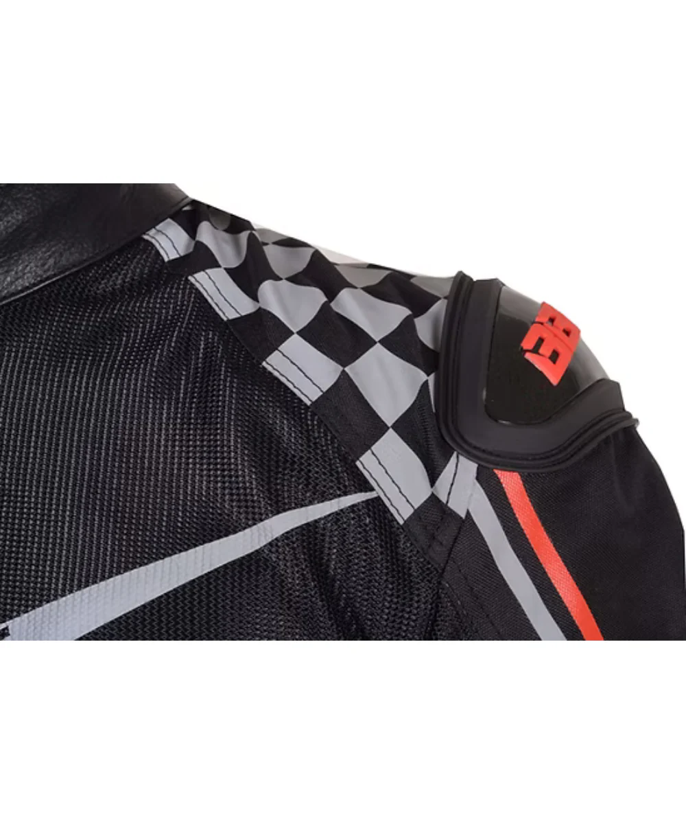 BBG Grand Prix Riding Jacket with Chest Guard - Red - Image 5
