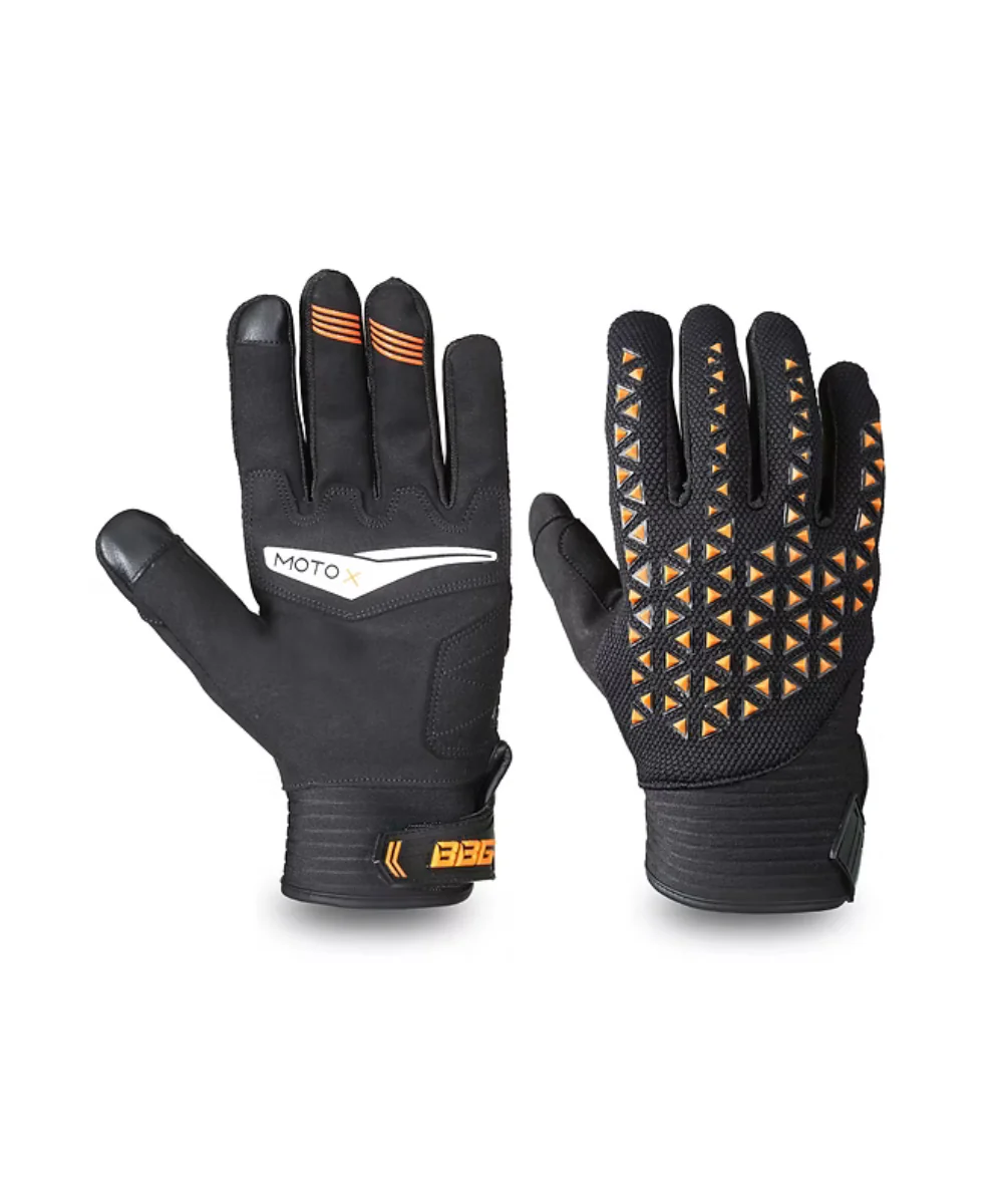 BBG Motocross Riding Gloves - Orange