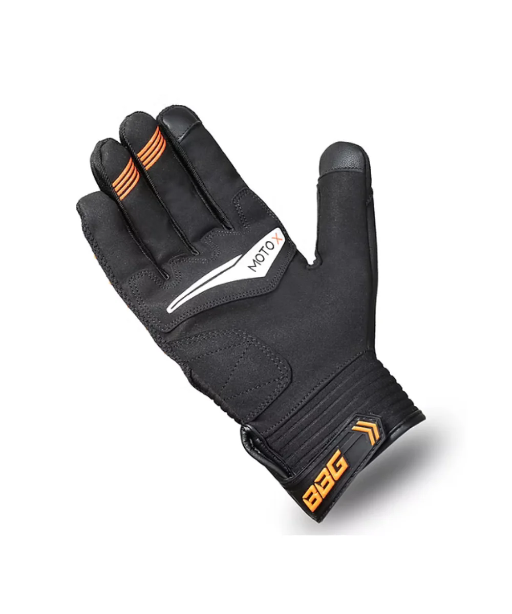 BBG Motocross Riding Gloves - Orange - Image 2