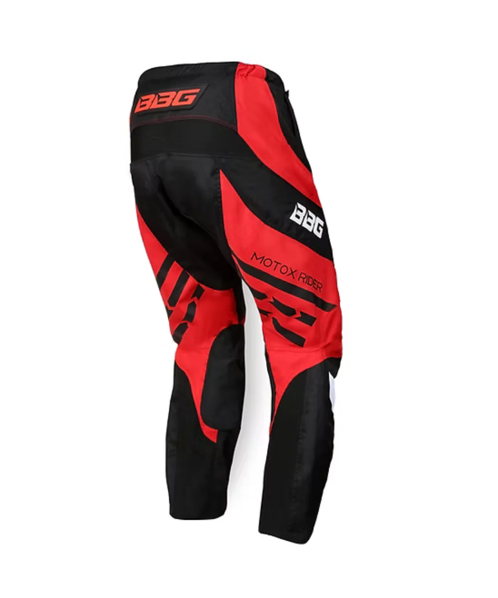 BBG Motocross Riding Pant - Red - Image 3