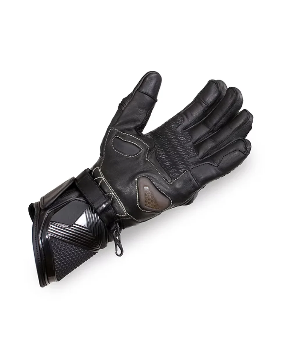 BBG Snell Race Tech Riding Gloves - Black - Image 2