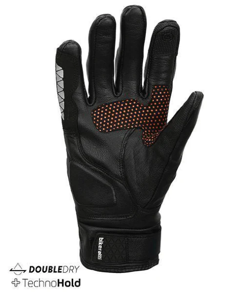 Bikeratti Meridian Waterproof Riding Gloves - Orange - Image 2