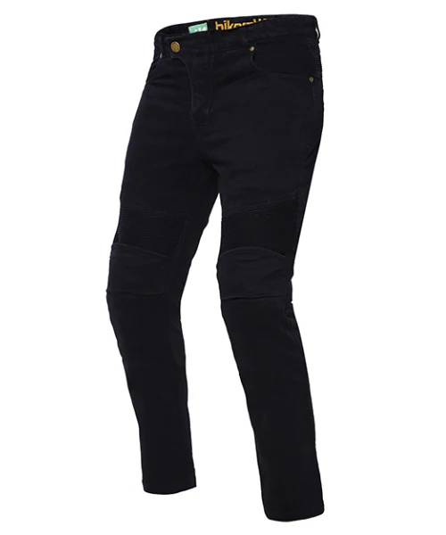 Bikeratti Raven Pro Motorcycle Denim Jeans with Kevlar and D3O Armour for Men - Black - Image 8