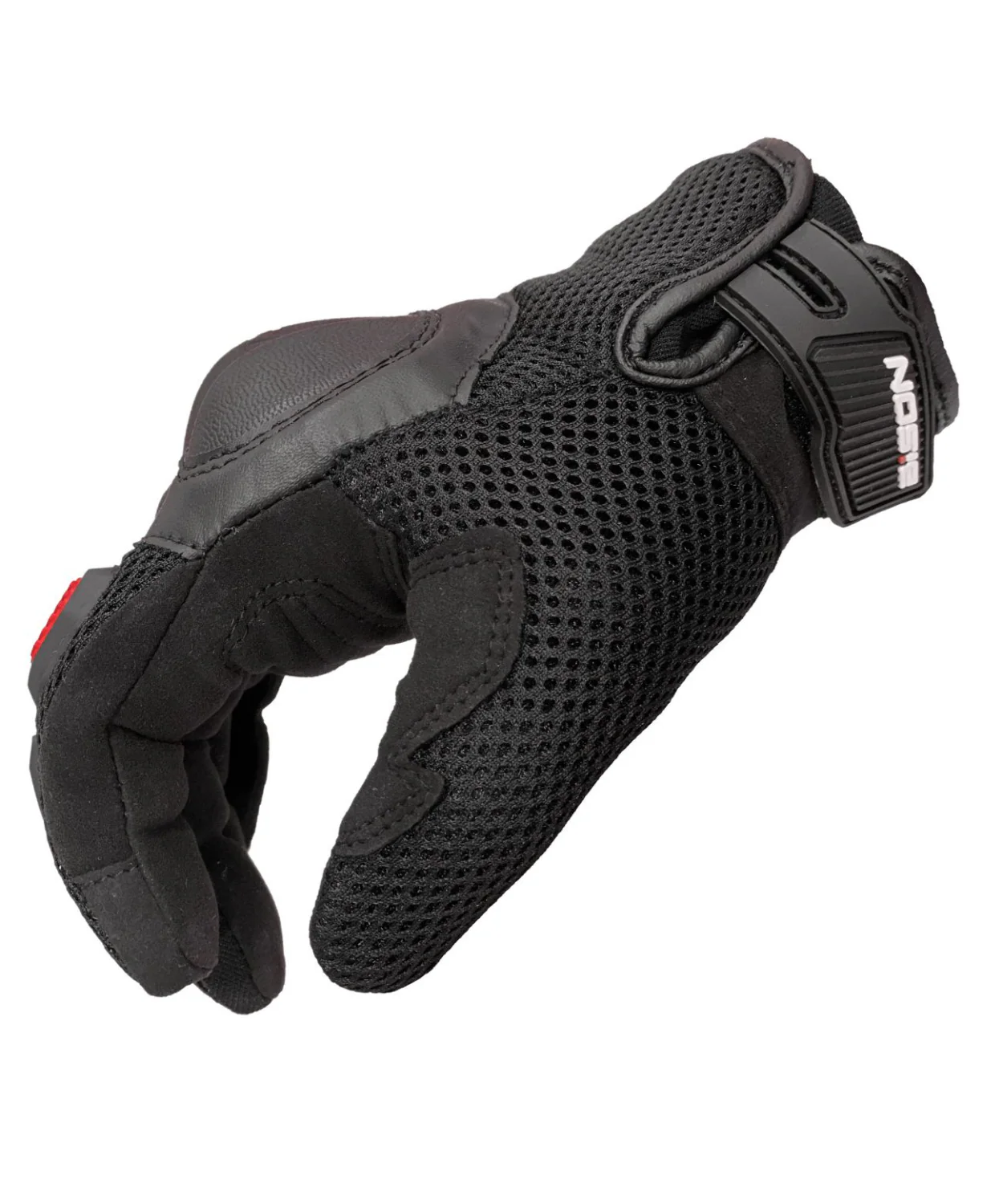 Bison ProGear Acer Riding Gloves - Black Red - Image 7