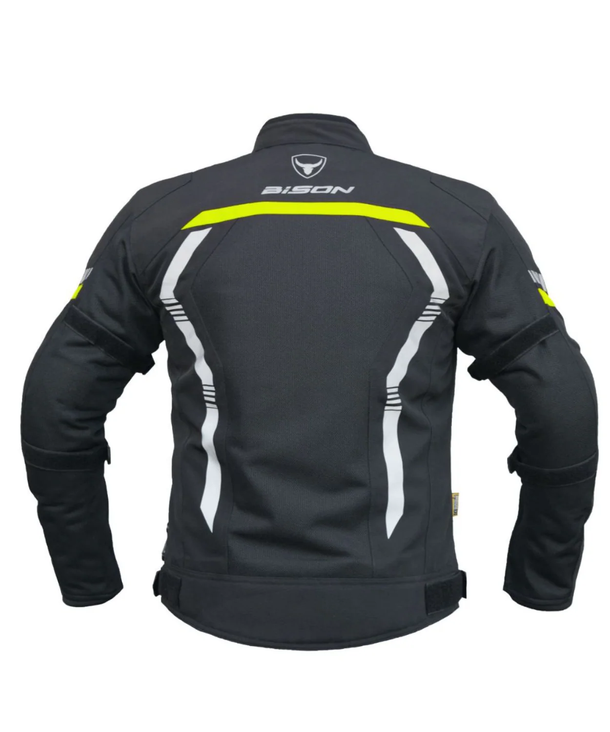 Bison ProGear Air Pro Riding Jacket - Black Hi-Viz Green - Image 4