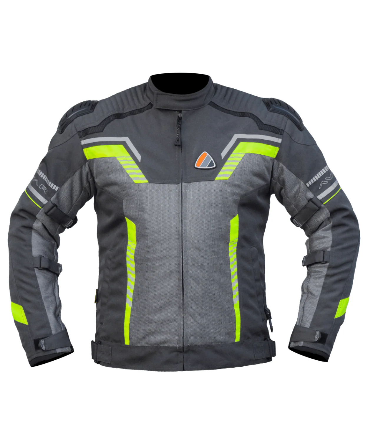 Bison ProGear Avatar V.2 Riding Jacket - Grey Hi-Viz Green