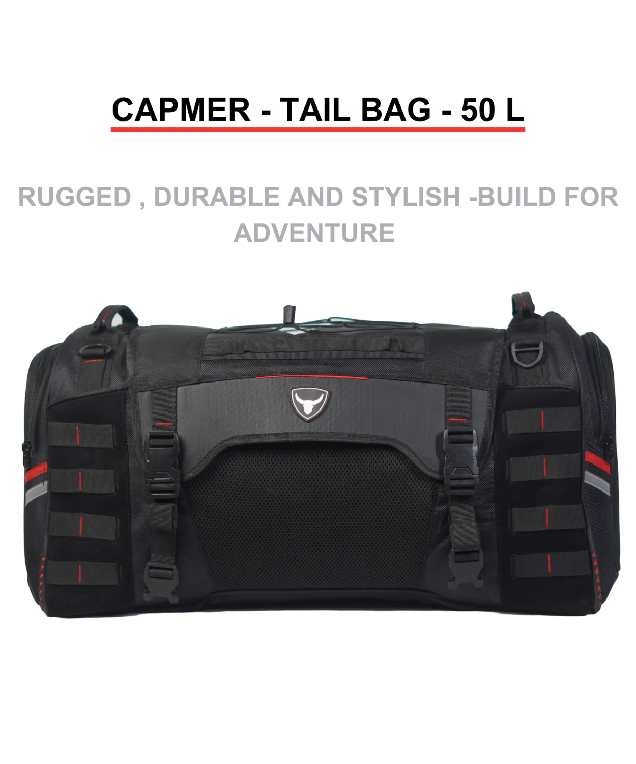 Bison ProGear Camper 50L Tail Bag - Black - Image 2