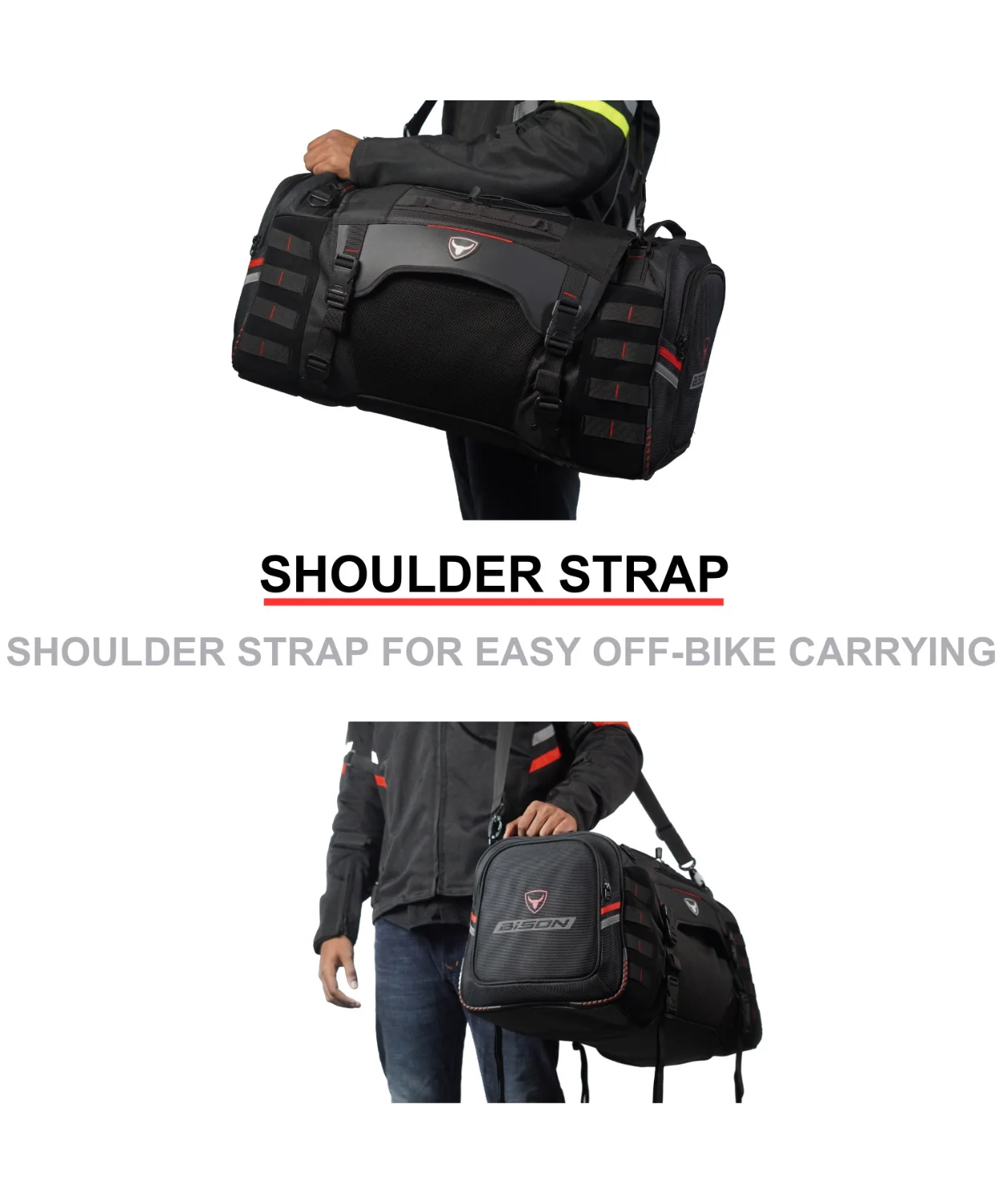 Bison ProGear Camper 50L Tail Bag - Black - Image 7