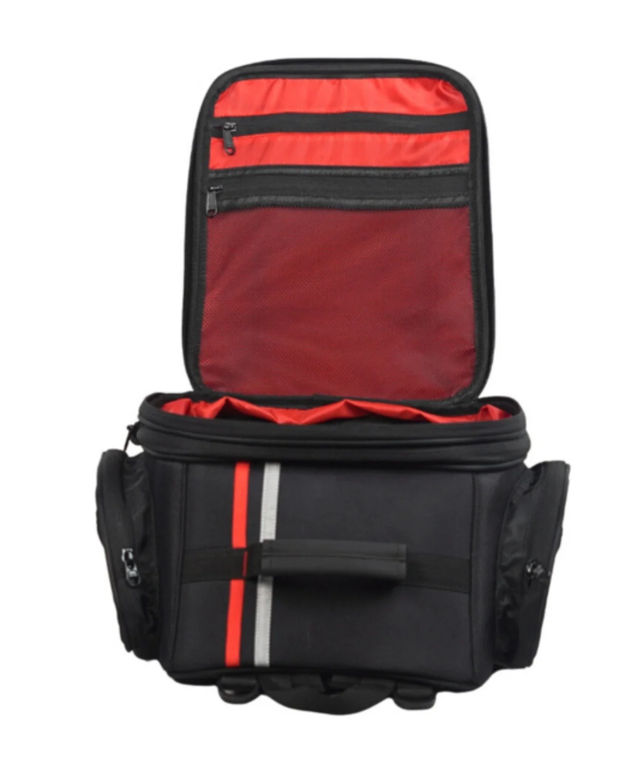 Bison ProGear Magnite Magnetic 28L Tank Bag - Black Red - Image 11