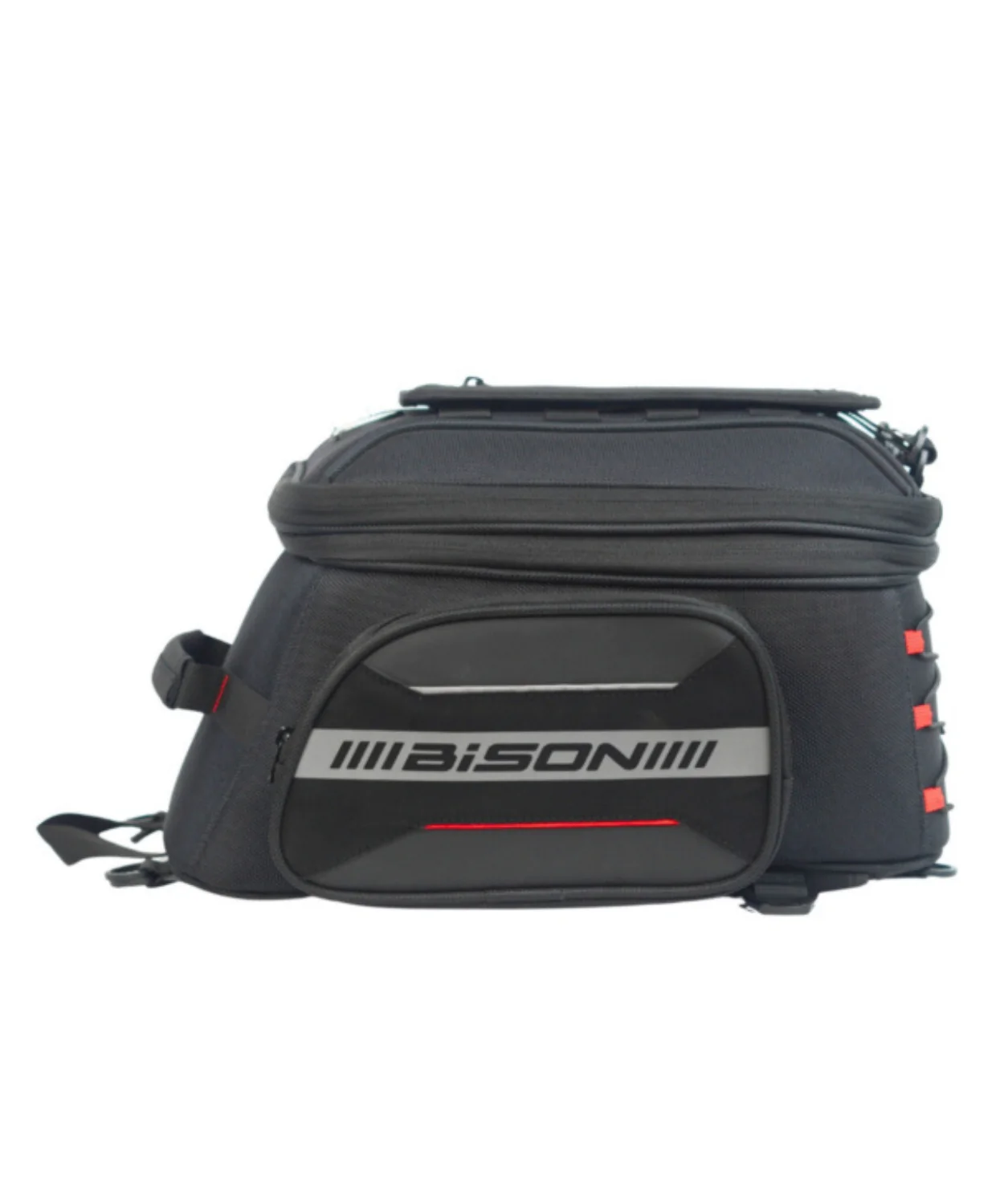 Bison ProGear Magnite Magnetic 28L Tank Bag - Black Red - Image 4
