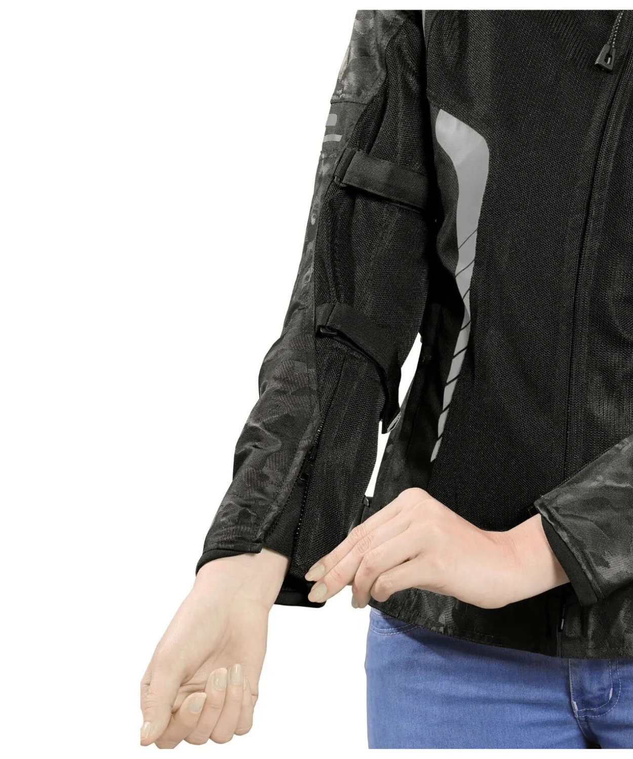 Bison ProGear Phoenix Women Riding Jacket - Hi-viz Grey - Image 7