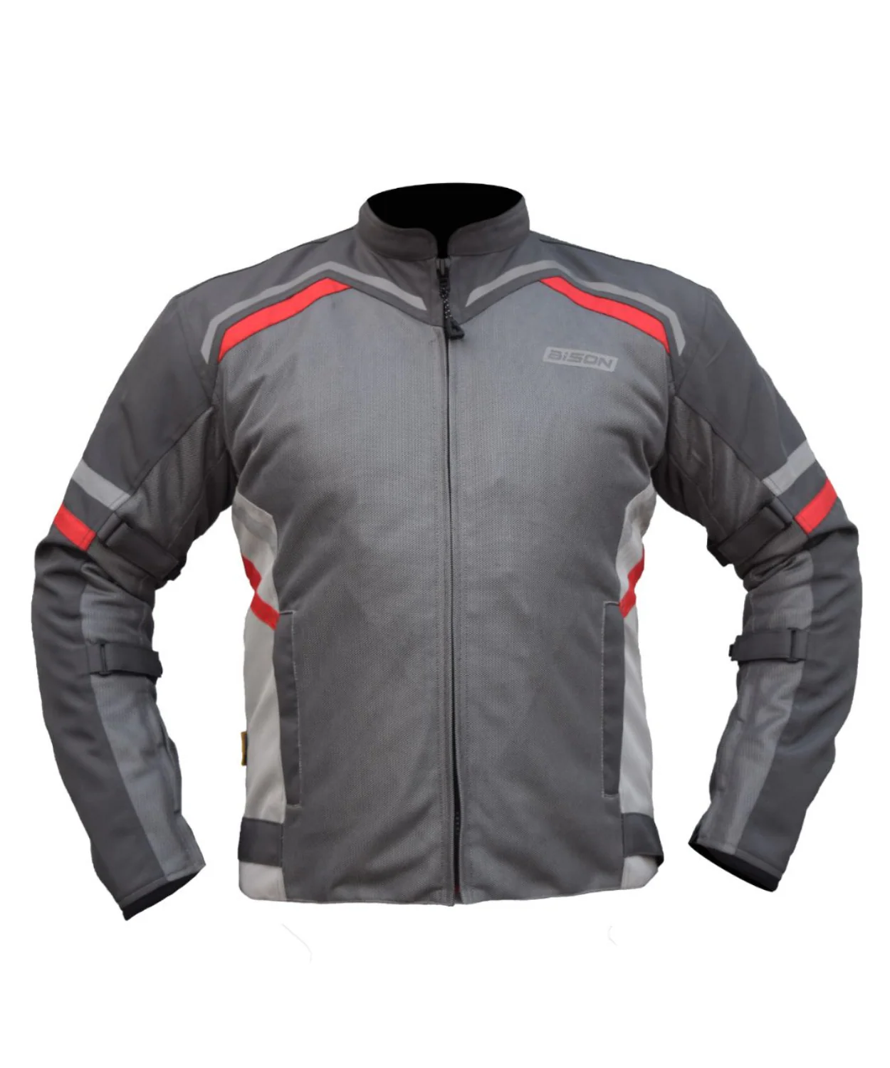 Bison ProGear Raptor V.2 Riding Jacket - Grey Red