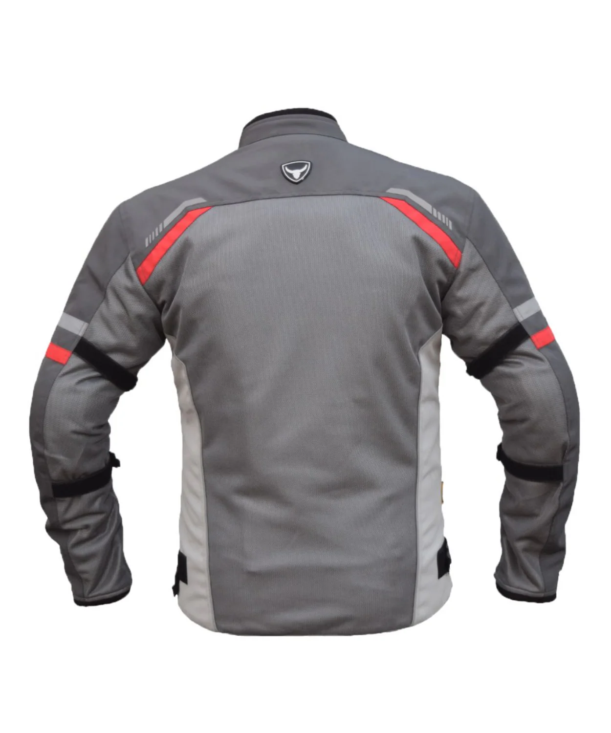 Bison ProGear Raptor V.2 Riding Jacket - Grey Red - Image 4