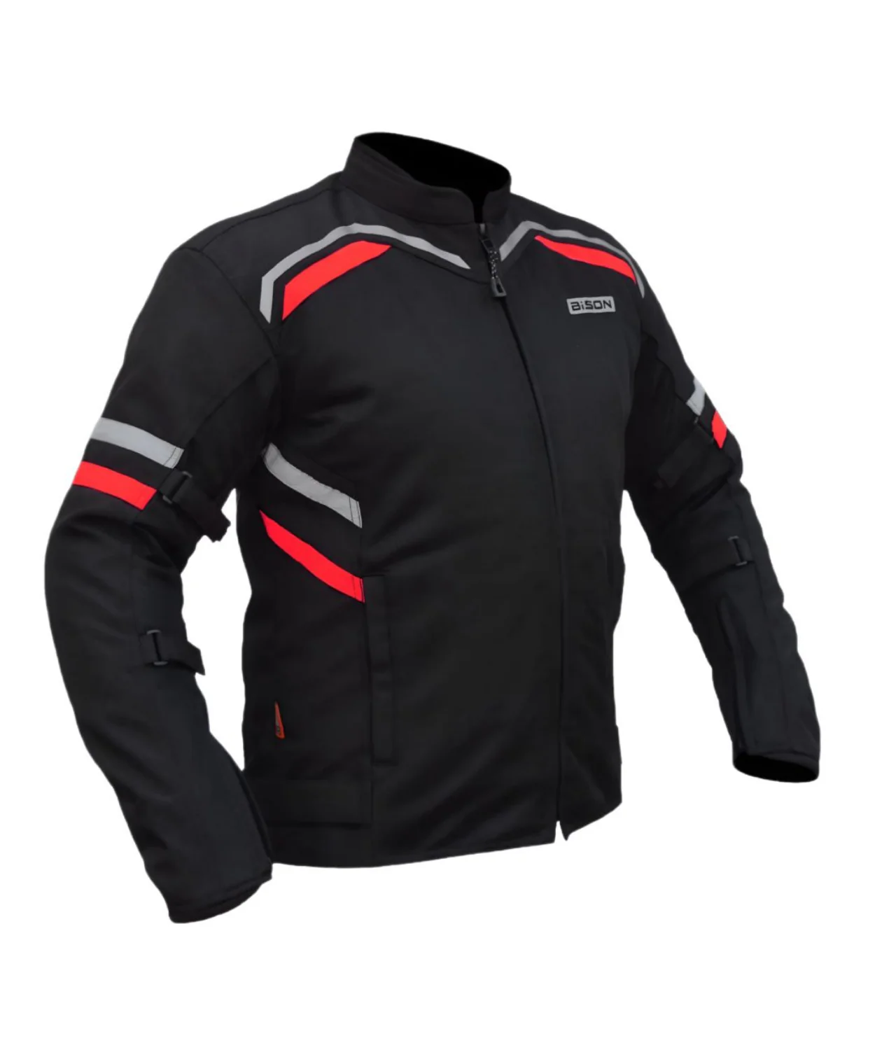 Bison ProGear Raptor V.2 Riding Jacket - Black Red - Image 2