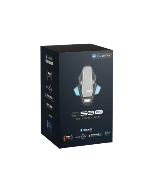 Bluarmor C50 Pro Helmet Communication Device - Intercom and Bluetooth - Image 4