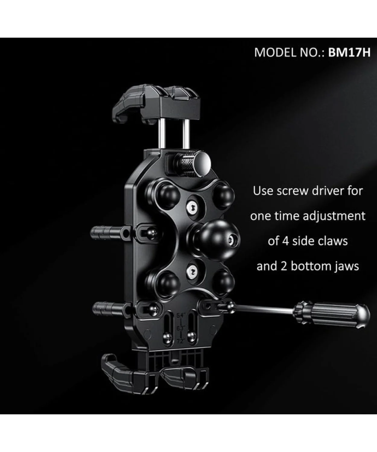 BOBO BM17H PRO Handlebar Mount Anti-Vibration Anti-Theft Waterproof Mobile Phone Holder Mount - Black - Image 6