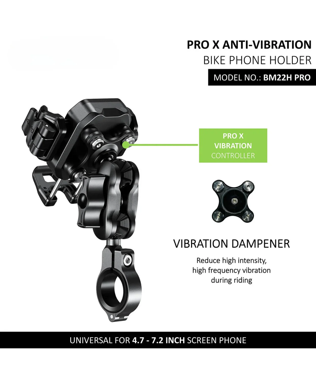 BOBO BM22H Pro Bike Handlebar Mount Anti-Vibration and Anti-Theft. - Image 4