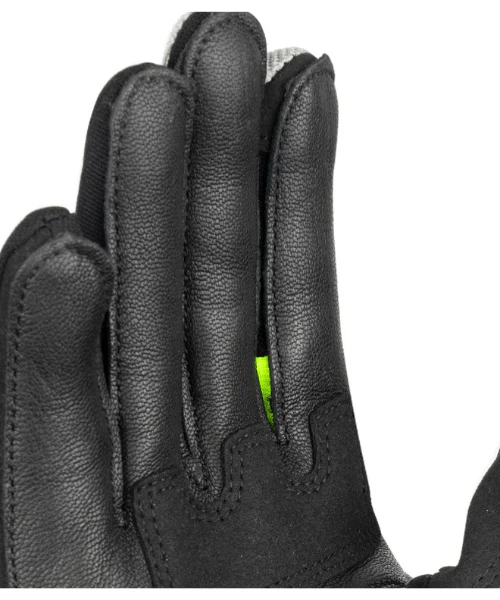 Cramster Breezer Gloves - Light Grey Hi Viz Green - Image 4