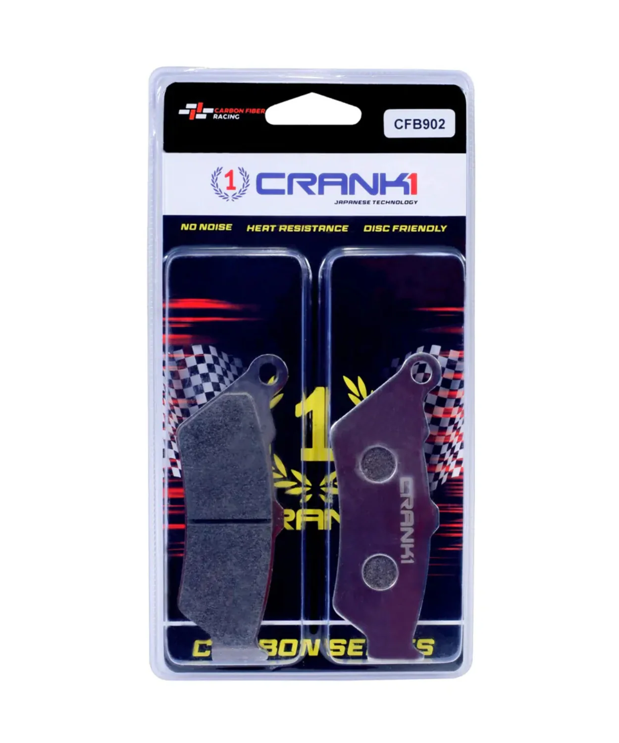 Crank1 Carbon Brake Pads for Benelli TRK 502 (2017-Onwards) - Image 2