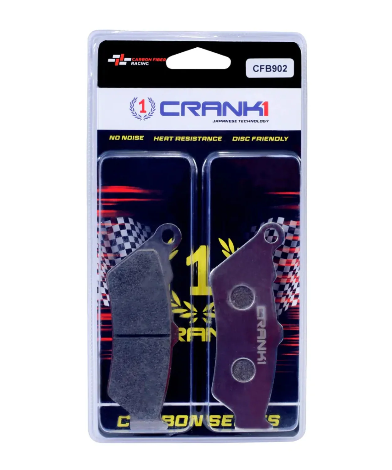 Crank1 Carbon Brake Pads for BMW R1200 GS Rallye (2017-2019) - Image 2