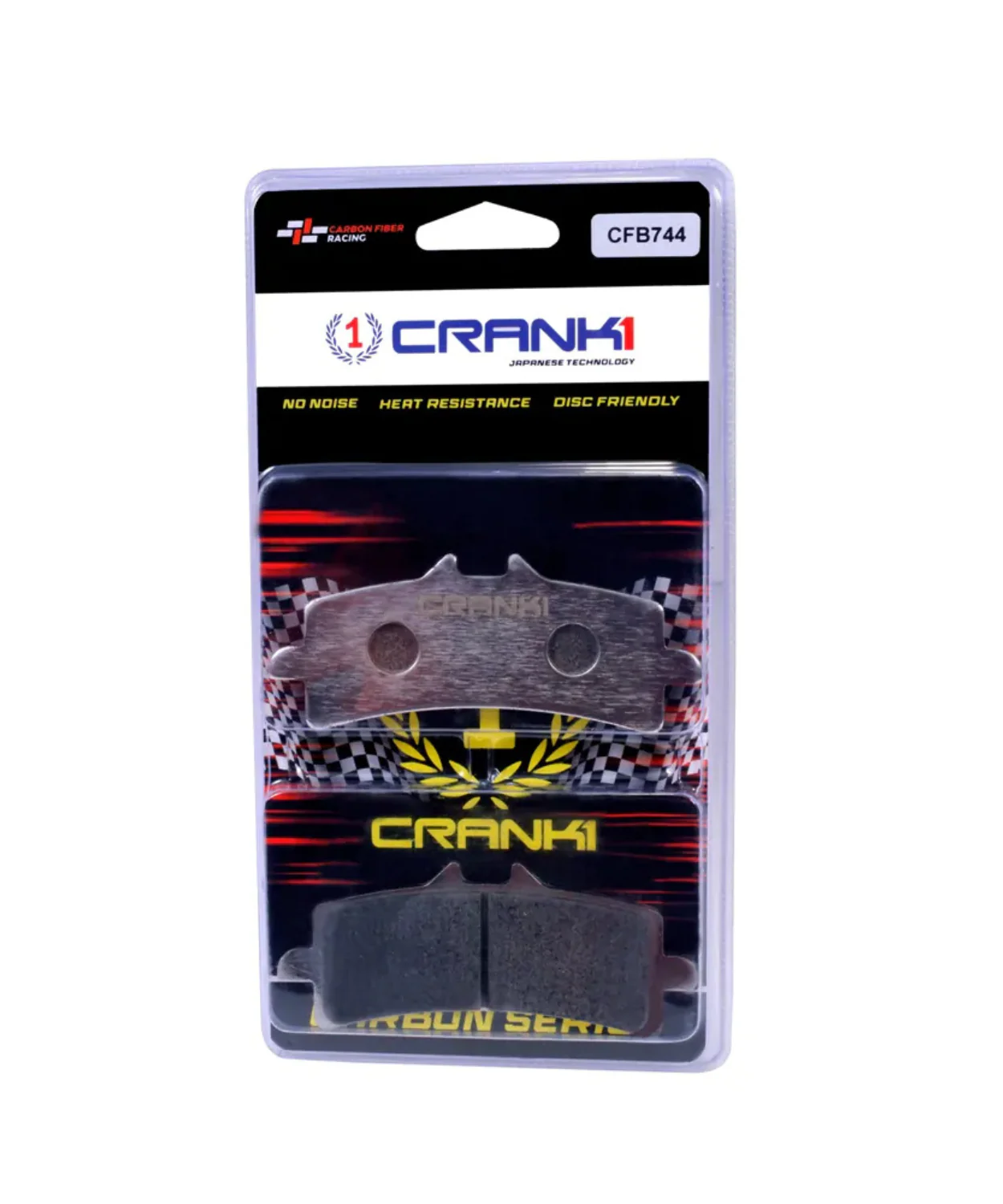 Crank1 Carbon Brake Pads for Ducati Hypermotard 950 / SP (2019 Onwards) - Image 2