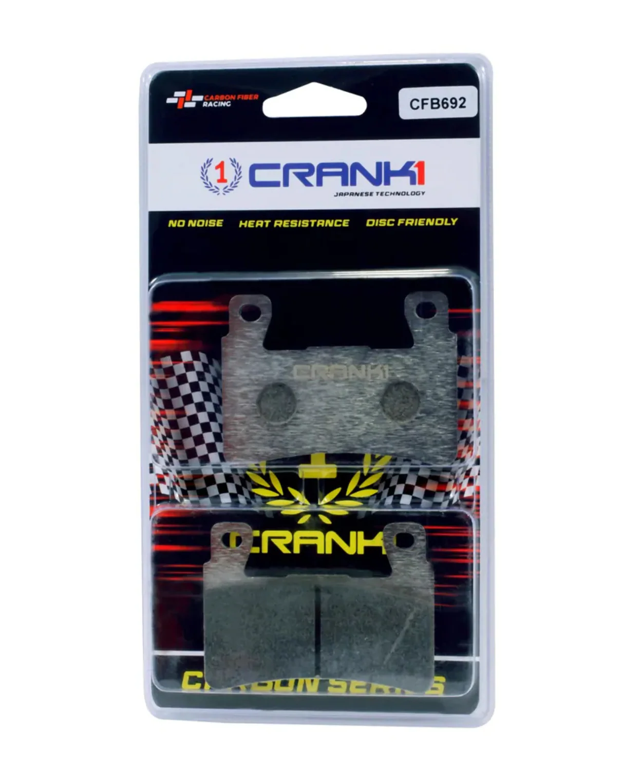Crank1 Carbon Brake Pads for Honda CFBR 600 F4i (2001-2006)