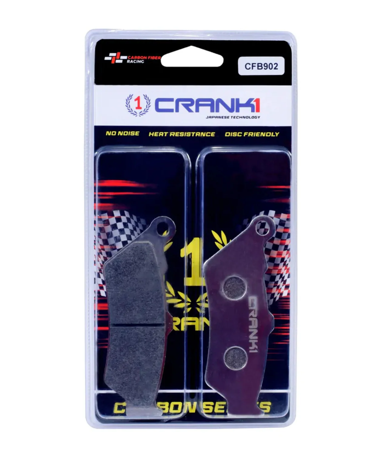 Crank1 Carbon Brake Pads for Indian Scout (2017-2021)