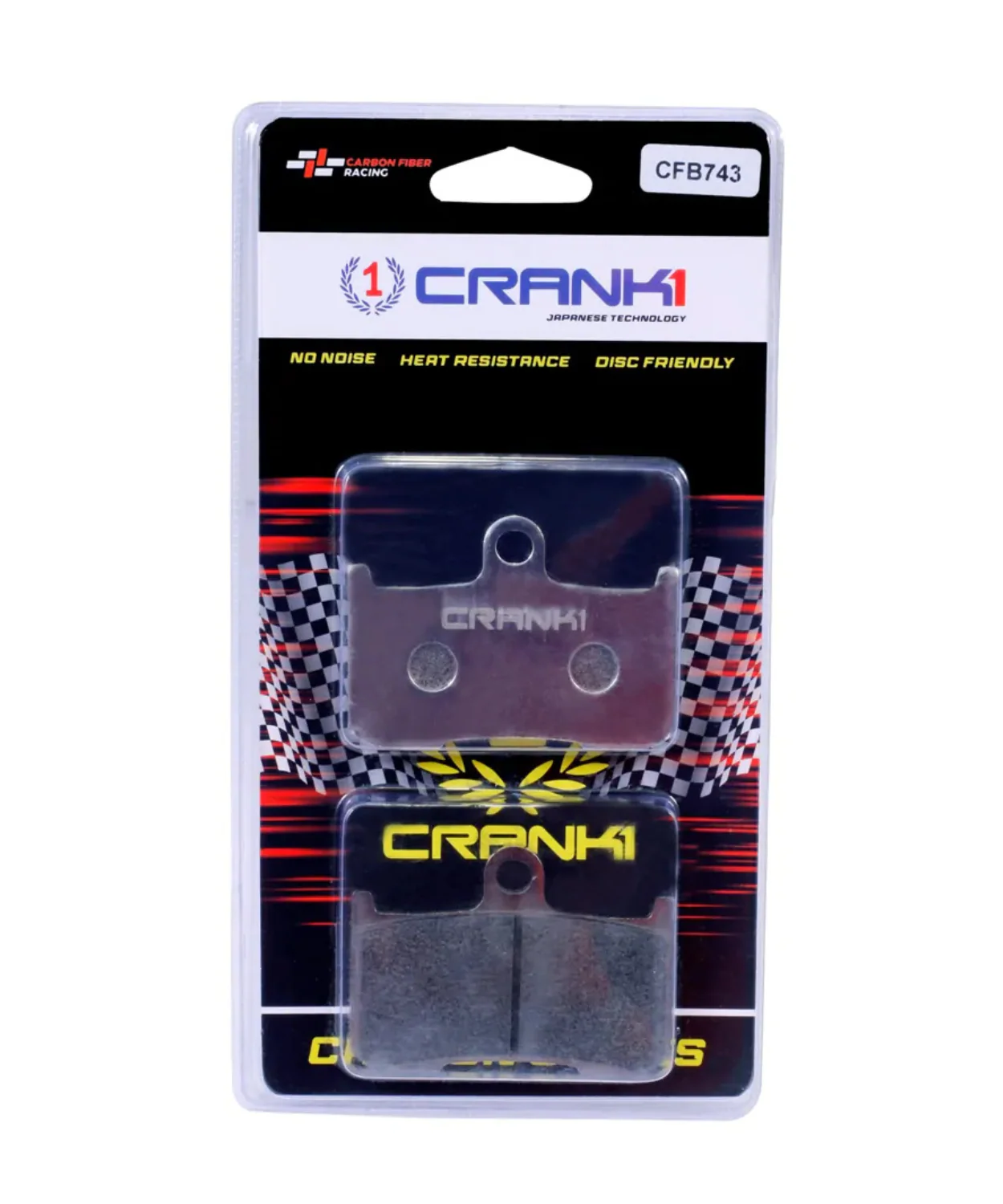 Crank1 Carbon Brake Pads for Suzuki GSX S750 (2017 Onwards)