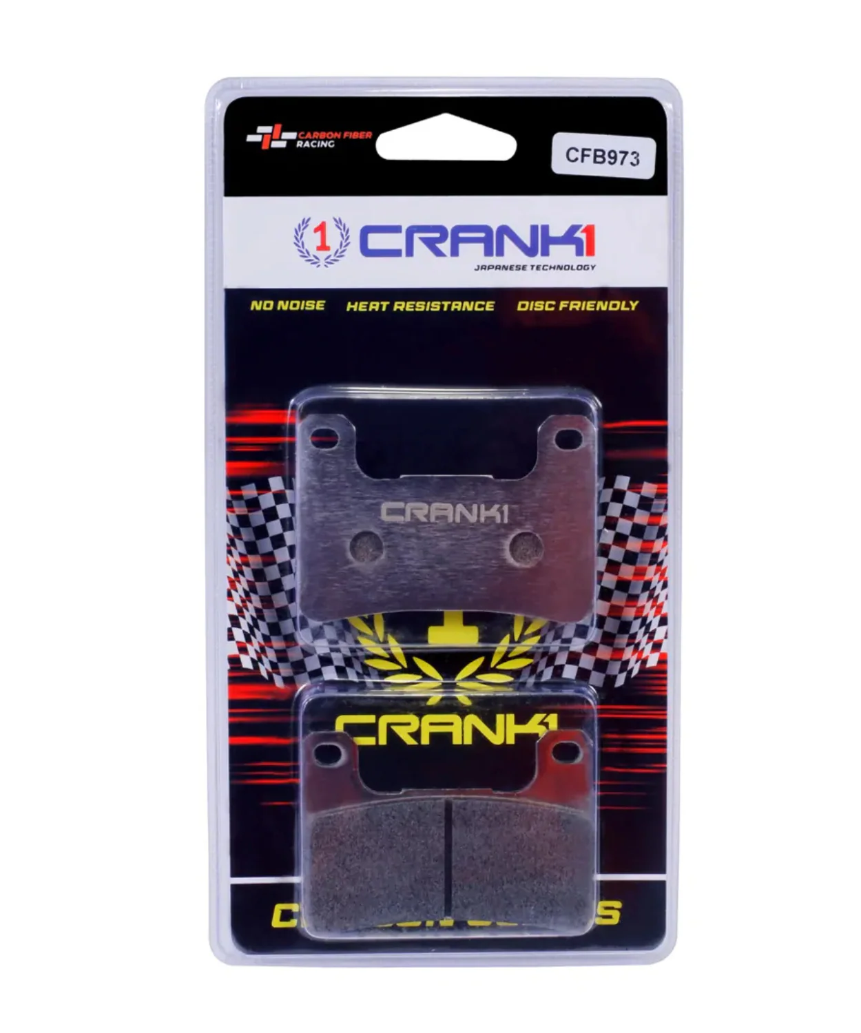 Crank1 Carbon Brake Pads for Suzuki Hayabusa (2008-2012) - Image 3
