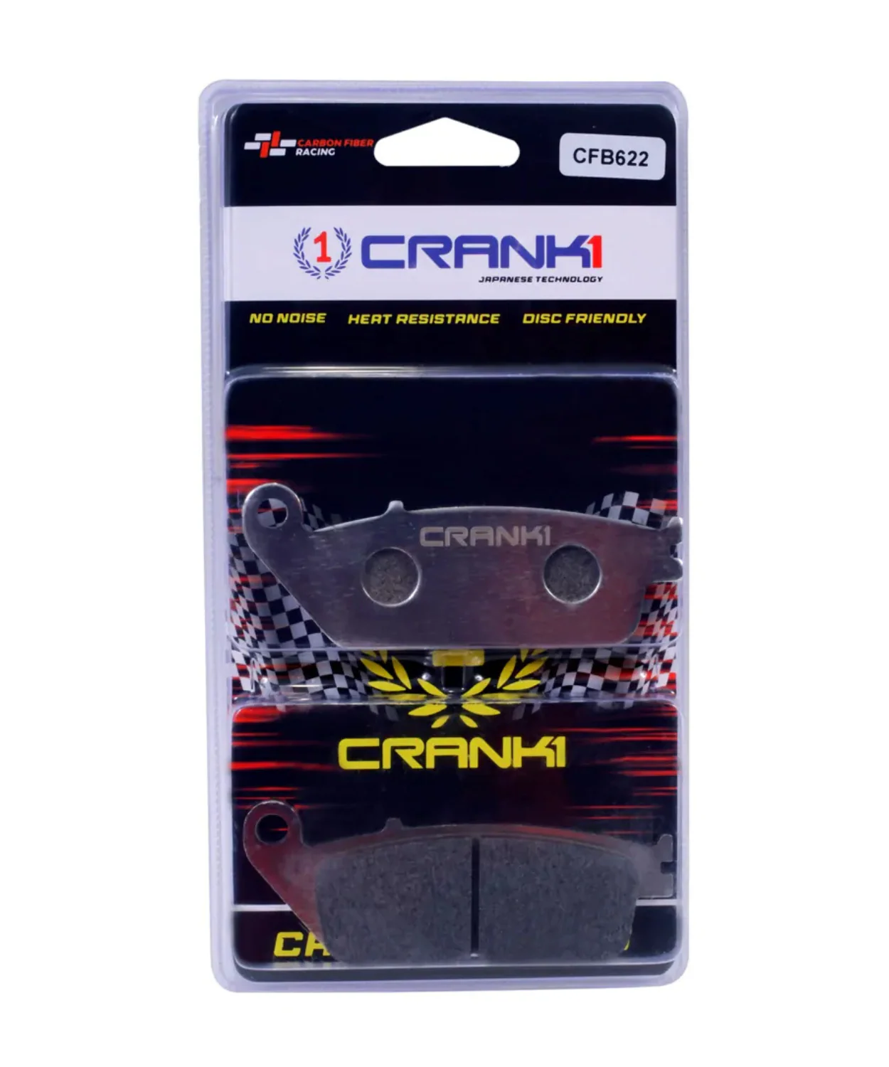 Crank1 Carbon Brake Pads for Triumph Street Triple 675 (2013-2016) - Image 3