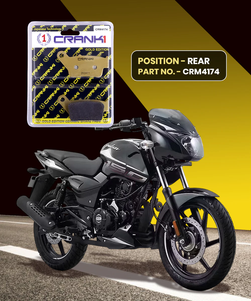 Crank1 Ceramic Brake Pads for Bajaj Pulsar 150 (2022-2023) - Image 2