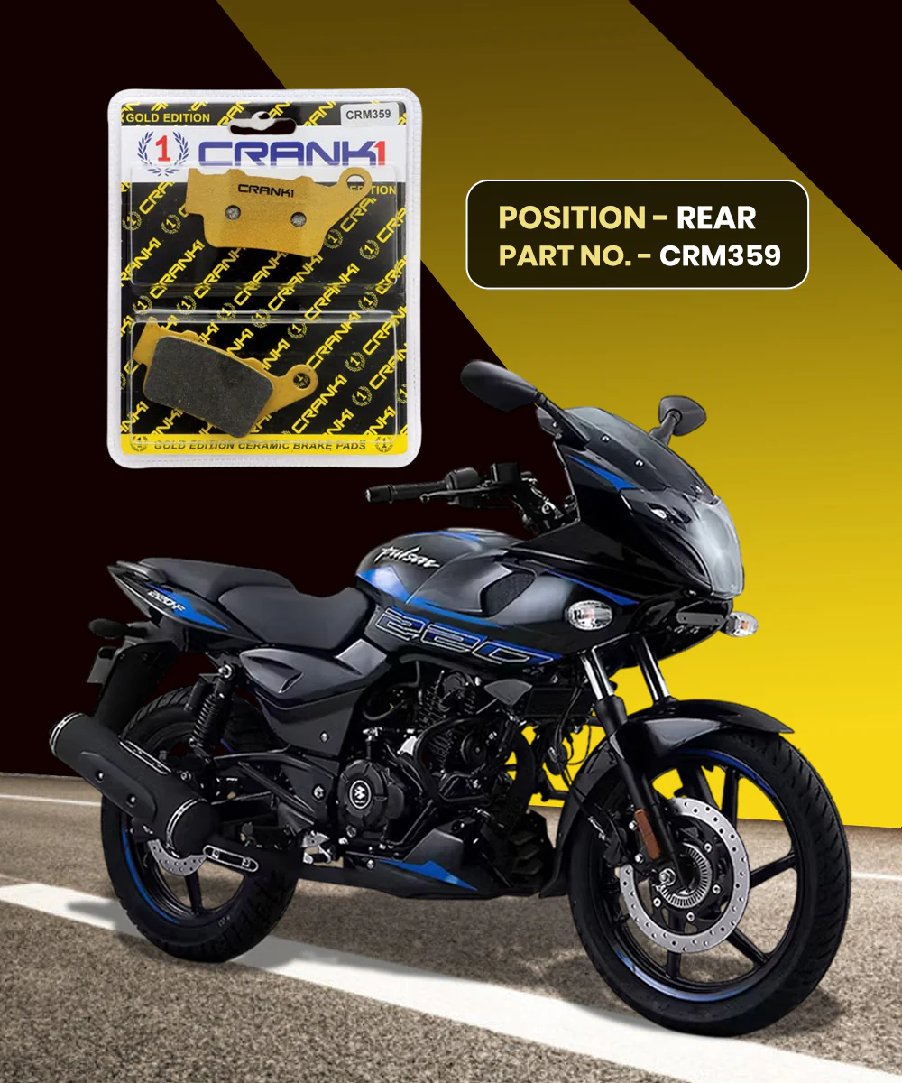 Crank1 Ceramic Brake Pads for Bajaj Pulsar 220 - Image 2