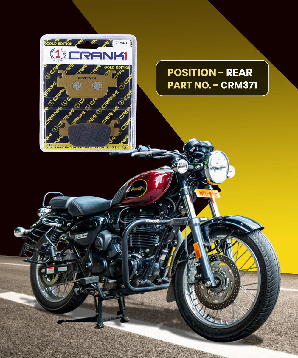 Crank1 Ceramic Brake Pads for Benelli Imperiale 400 - Image 2