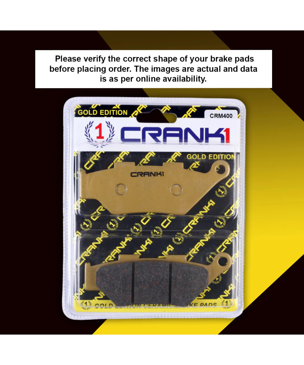 Crank1 Ceramic Brake Pads for Benelli Imperiale 400 - Image 3