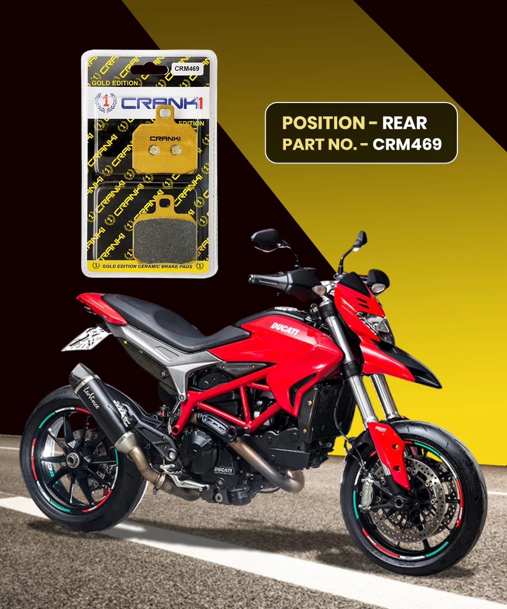 Crank1 Ceramic Brake Pads for Ducati Hypermotorad 821 - Image 2