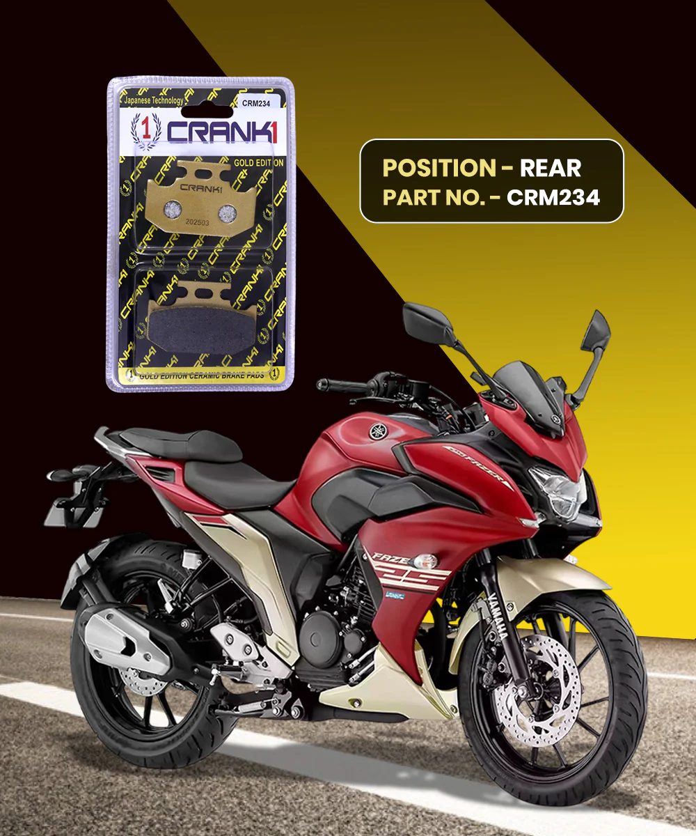 Crank1 Ceramic Brake Pads for Yamaha FAZER 25 - Image 2